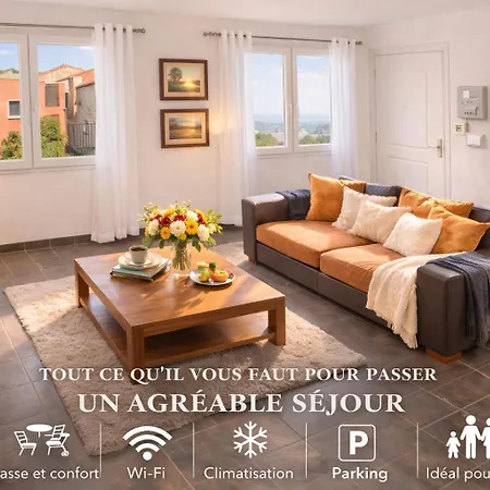 Nouveau - L'ensoleille Terrasse & Atypique - 10 Min Plages - Serenite & Confort - Ideal Famille Parking Et Wifi Gratuit - Speciale Lejlighed